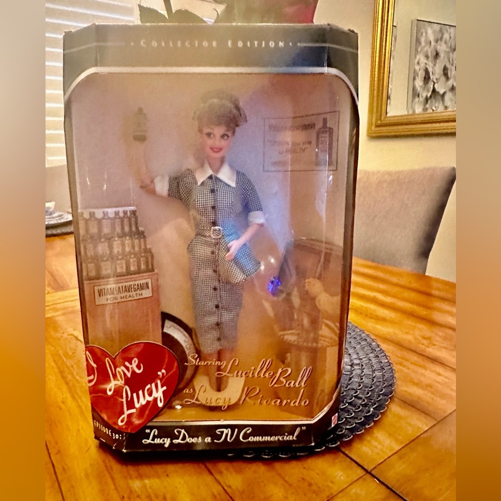 Mattel I Love Lucy Barbie Doll Lucy Does A TV Commercial